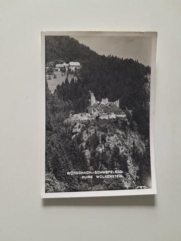 AK Wörschach. Schwefelbad. Ruine Wolkenstein.
