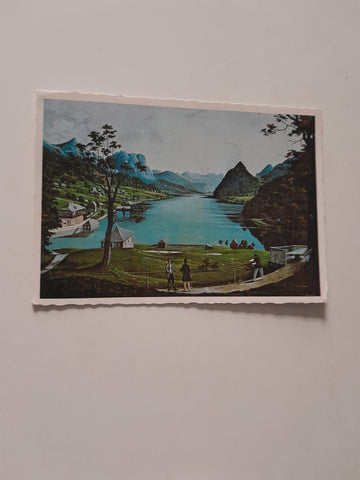 AK Grundlsee. Gemälde von Johann Janiß um 1850.