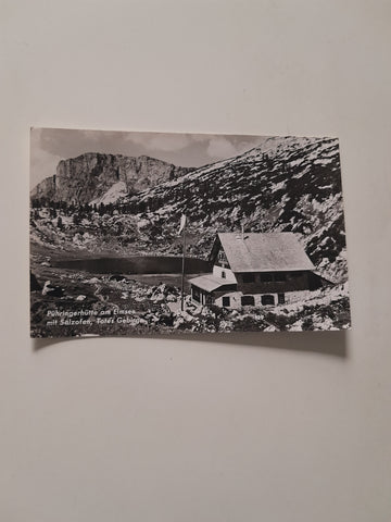 AK Pühringerhütte am Elmsee mit Salzofen, Totes Gebirge.