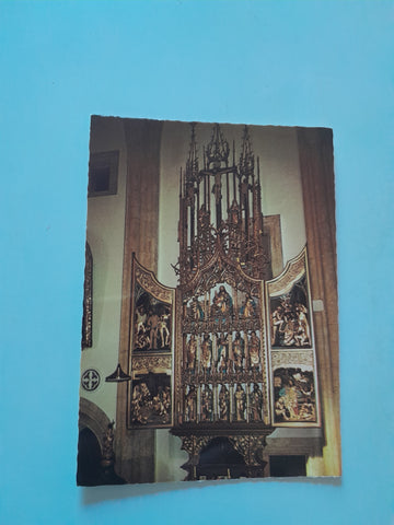 AK Gröbming. Kath. Kirche. Holzgeschnitzer Flügelaltar Apostelaltar.