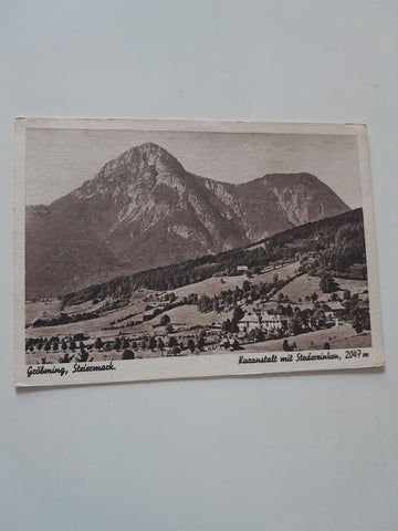 AK Gröbming. Kuranstalt mit Stoderzinken.