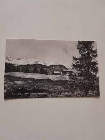 AK Brünnerhütte mit Dachsteingruppe.