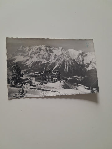 AK Krummholzhütte mit Dachstein.