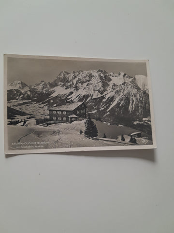 AK Krummholzhütte mit Dachstein.