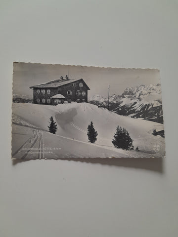 AK Krummholzhütte mit Dachstein.