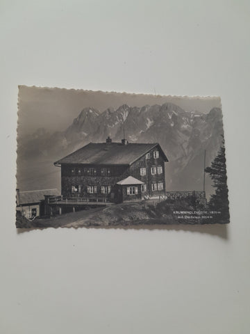 AK Krummholzhütte mit Dachstein.