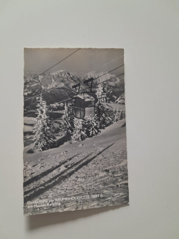 AK Gondelbahn zur Krummholzhütte am Hauser Kaibling.
