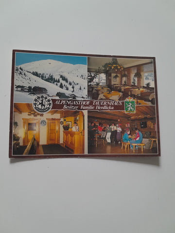 AK Donnersbach, Planneralm 1. Alpengasthof Tauernhaus. Familie Herdlicka.