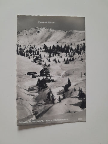 AK Schigebiet Planneralpe. Edlingerhaus.