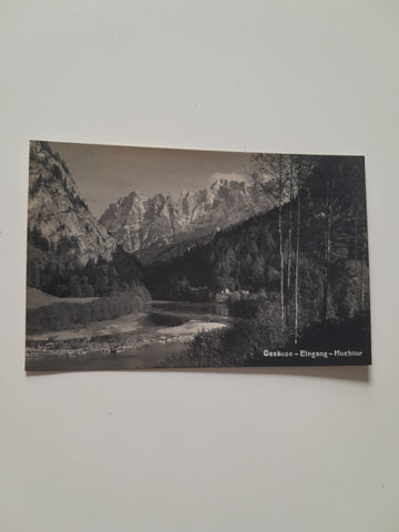 AK Gesäuse Eingang Hochtor. (1934)