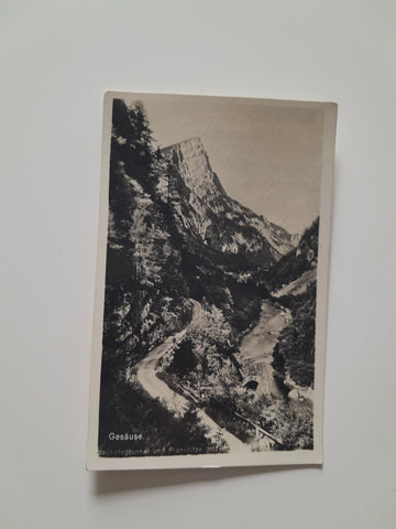AK Gesäuse. Hochstegtunnel und Planspitze. (1929)