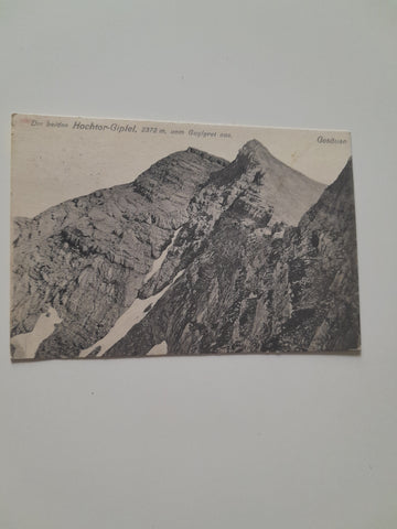 AK Die beiden Hochtor-Gipfel vom Guglgrat aus. Gesäuse. (1923)