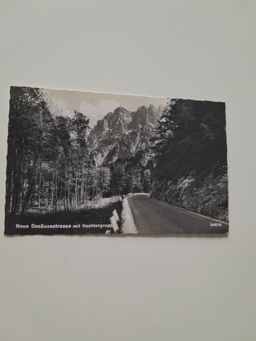 AK Neue Gesäusestrasse mit Hochtorgruppe. (1958)