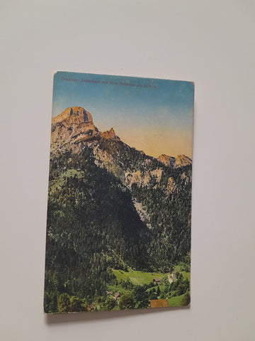 AK Gesäuse: Johnsbach mit dem Reichenstein. (1912)