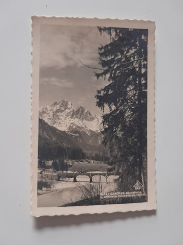 AK Gstatterboden Ennsbrücke m. Admonter Reichenstein. (1933)