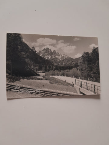 AK Gesäuse. Schneiderwarthgrabenbrücke m. Reichensteingruppe. (1936/37)