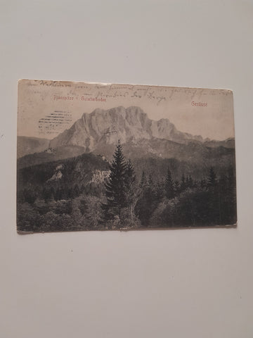 AK Gesäuse. Planspitze v. Gstatterboden. (1900)