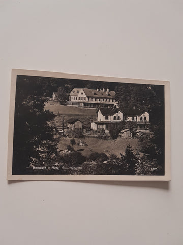 AK Bahnhof u. Hotel Gstatterboden. (1929)
