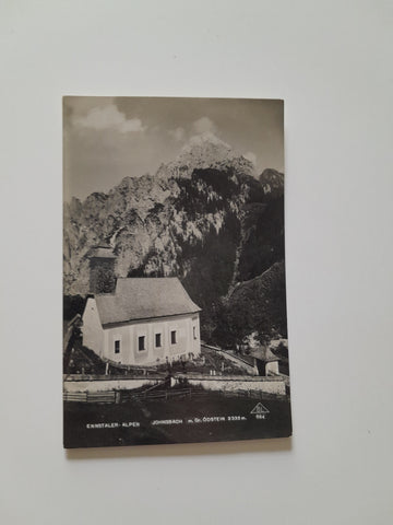 AK Johnsbach mit Gr. Ödstein. (1930)
