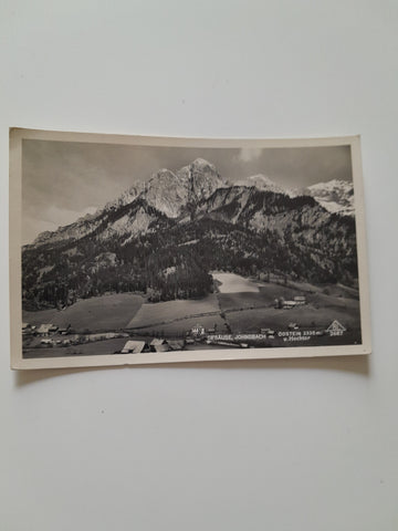 AK Gesäuse, Johnsbach mit Ödstein u. Hochtor.