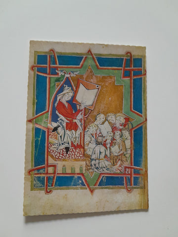 AK Stiftsbibliothek Admont. Unterricht in einer mittelalterlichen Klosterschule. Miniatur aus dem 13. Jh.