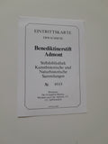 Eintrittskarte Benedktinerstift Admont. Der Evangelist Markus. Miniatur.