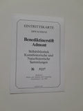 Eintrittskarte Benedktinerstift Admont. Motiv aus Admont und Umgebung Ansichtskarte um 1900.