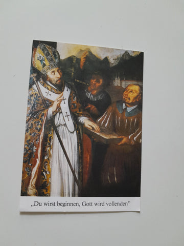 Eintrittskarte Benedktinerstift Admont. Die Gründung des Stiftes Admont durch Erzbischof Gebhard von Salzburg, Ölgemälde.