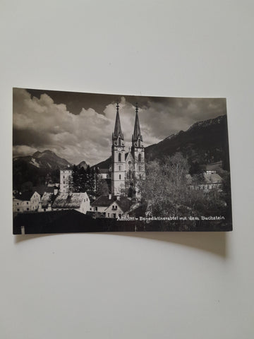 AK Admont Benediktinerabtei mit dem Buchstein.