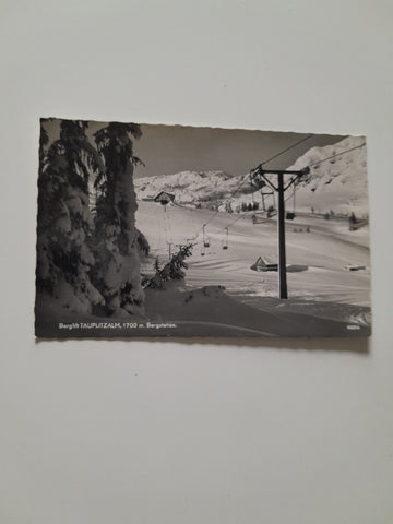AK Berglift Tauplitzalm, Bergstation. (1957)
