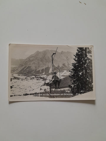 AK Sessellift auf die Tauplitzalm mit Grimming.