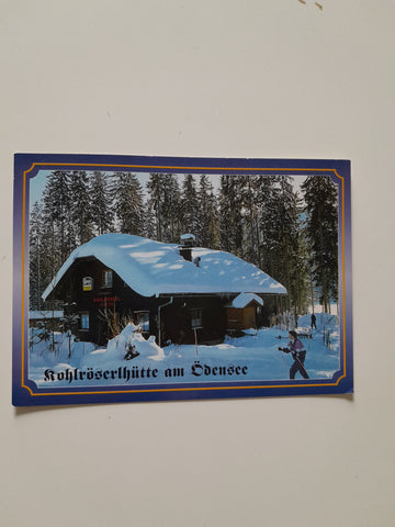 AK Ödensee bei Kainisch. Kohlröserlhütte.