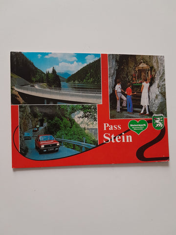 AK Paß Stein. Verbindungsstraße vom Ennstal ins steir. Salzkammergut.