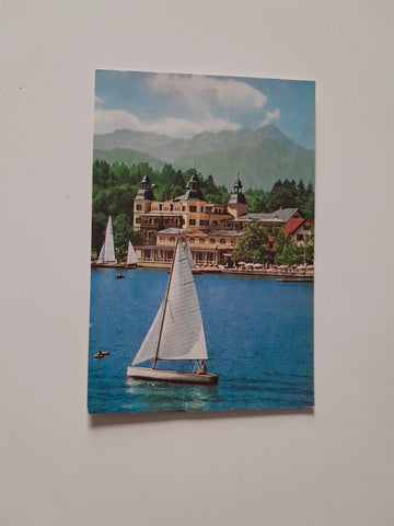 AK Velden am Wörthersee. Hotel Schloss Velden.