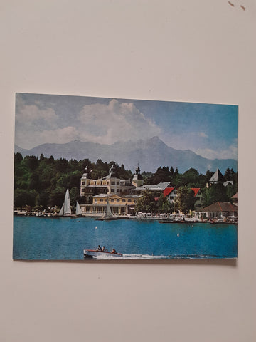 AK Velden am Wörthersee. Hotel Schloss Velden.