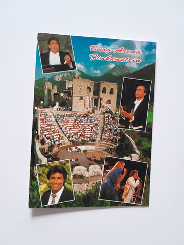 AK Burg-Arena Finkenstein. Fam. Satran. Latschach. mit Jose Carreras, Placido Domingo, Albano e Romina Power, Roy Black.