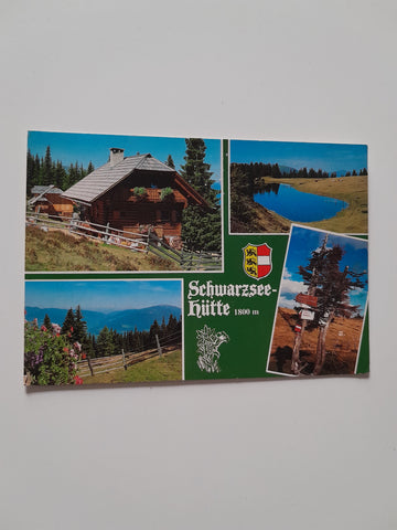 AK Schwarzsee-Hütte. Familie Pirker. Afritz/Verditz.