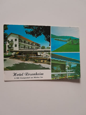 AK Krumpendorf am Wörthersee. Hotel Rosenheim.