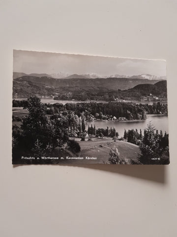AK Pritschitz am Wörthersee m. Karawanken.