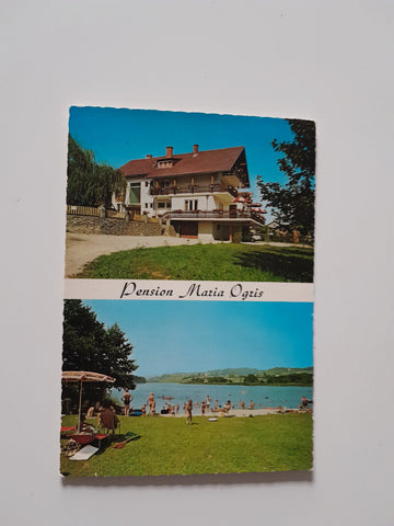 AK Keutschach, Höflein 14, am Rauschelesee. Gasthof Pension Maria Ogris.