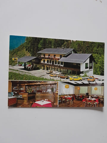 AK Unterbergen. Gasthof Restaurant Kaufhaus. Malle's Nachfolger.