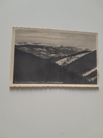 AK Blick vom Gasthof Bruggraber in Alpl auf Hochschwabgruppe. (1943)