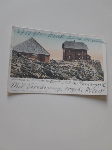 AK Schutzhaus am Zirbitzkogel bei Neumarkt.