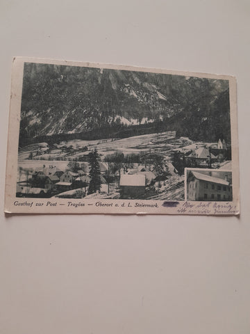 AK Gasthof zur Post Tragöss Oberort a.d. L. S. Seidl's Gasthof.