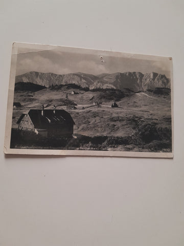 AK Sonnschienhütte mit Trenchling. Hochschwabgebiet.