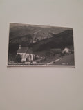 Muster-AK Seewiesen. Kirche u. Gasthof Schuster m. Aflenzer Staritzen. (Glantschnigg)
