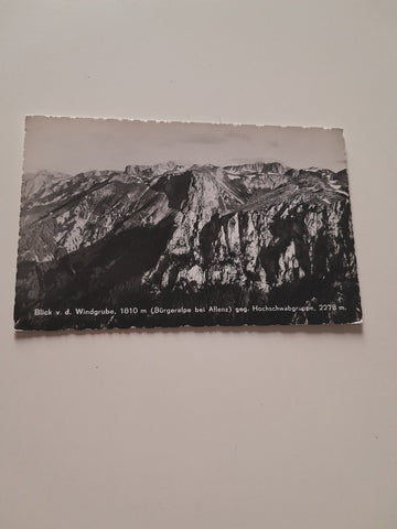 AK Blick von der Windgrube (Bürgeralpe bei Aflenz) geg. Hochschwabgruppe.
