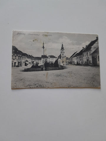 AK Fehring Hauptplatz (1915-16)