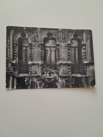 AK Vicenza. Via della Luna Casa Pigafetta. Particolare.