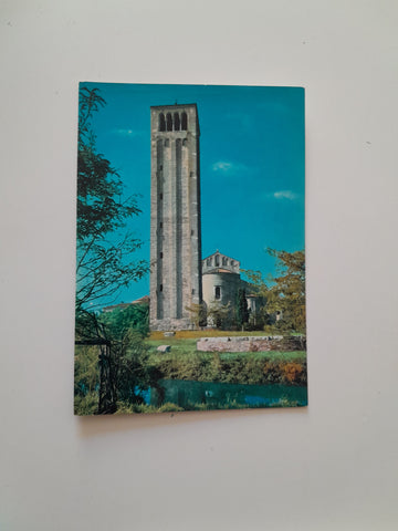AK Torcello. Campanile della Cattedrale con il retro della Chiesa.